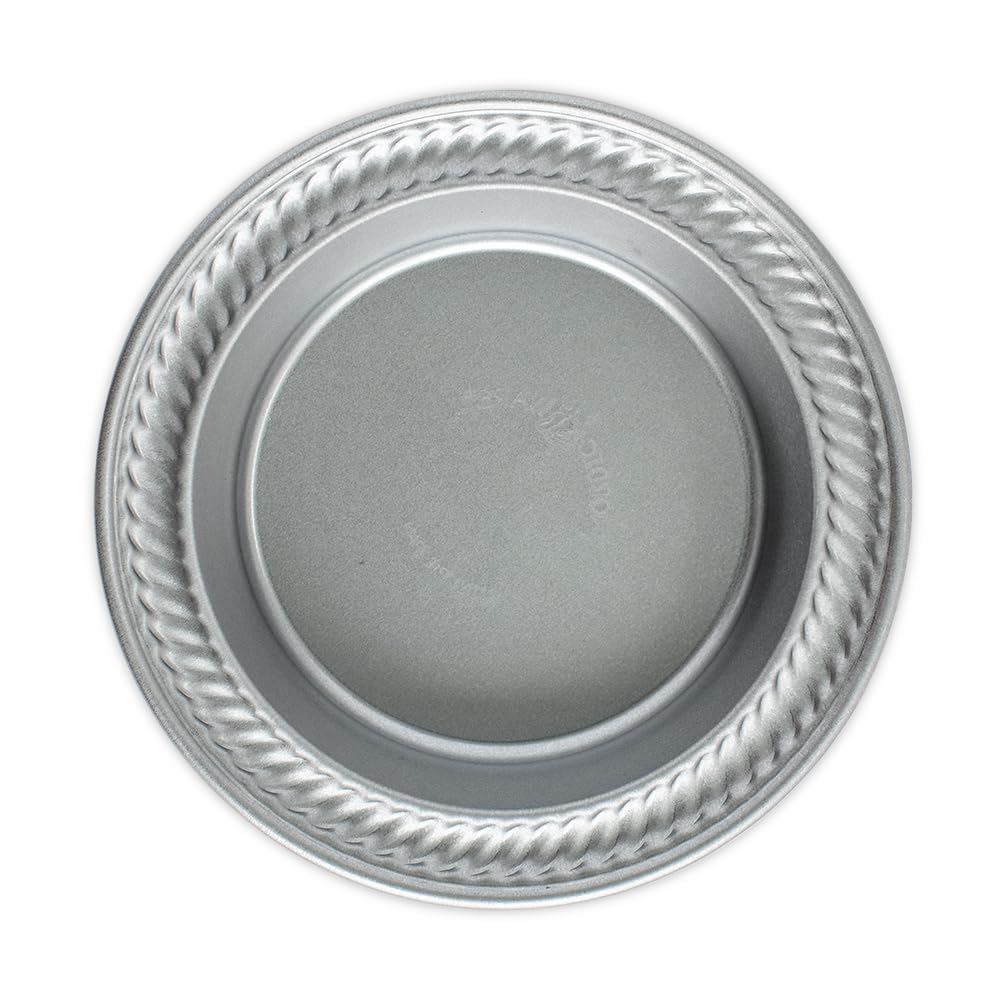 Nordic Ware Naturals Compact 5-Inch Pie Pan - Natural Uncoated Aluminum,Toaster Oven, Counter Ovens, Air Fryer and Broiler Safe, Personal Size