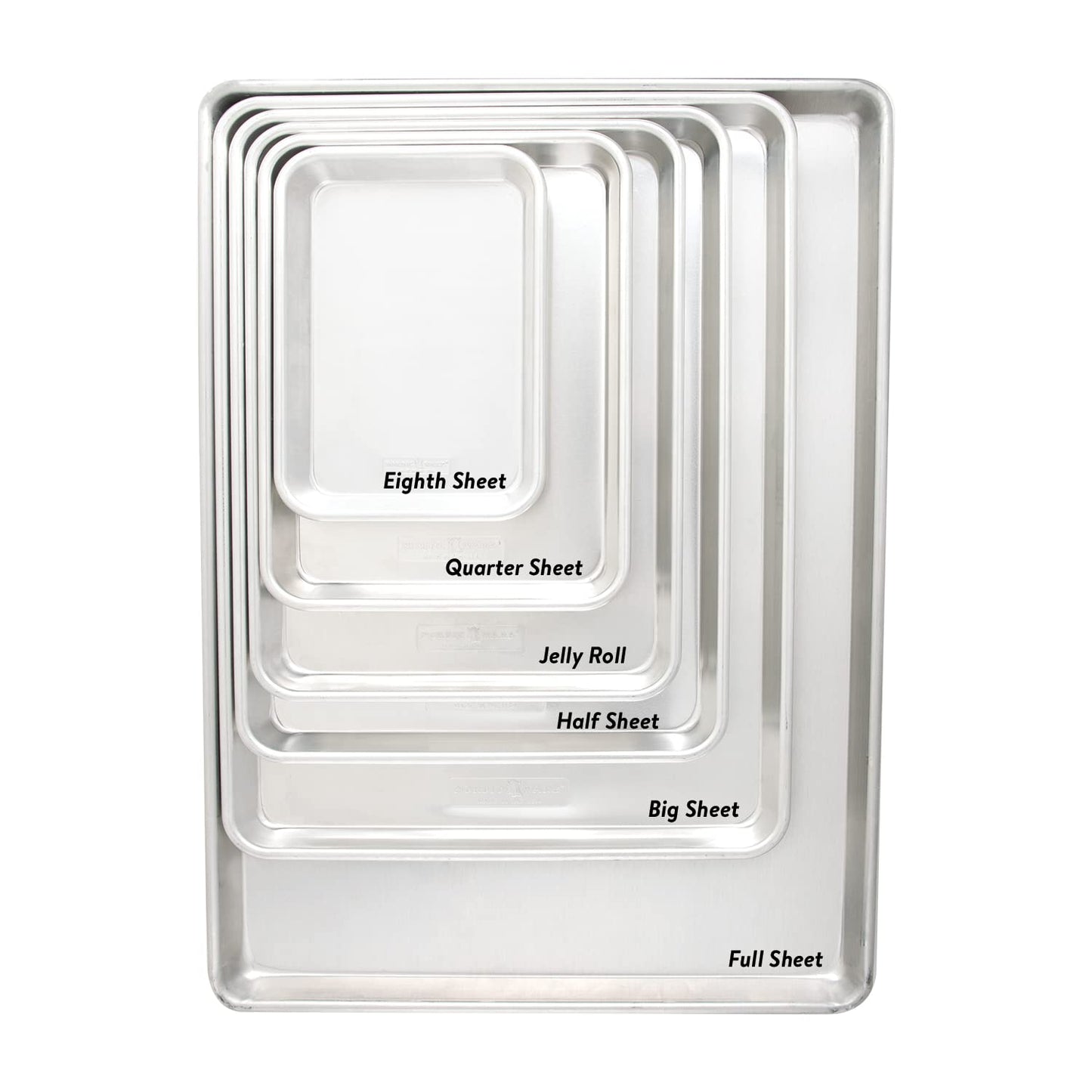 Nordic Ware Naturals Extra Large, 21 x 15 inch Baking Set - USA Made Aluminum Commercial Quality Pan for Baking or Roasting, Encapsulated Galvanized Steel Rim Prevents Warping, 2pk Big Sheet